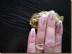 nail art with stones