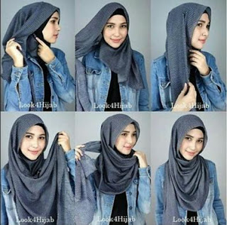 Inilah Tutorial Jilbab  Pashmina Panjang