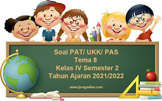 Soal PAT/ UKK Tema 8 Kelas 4  Semester 2 T.A 2021/2022