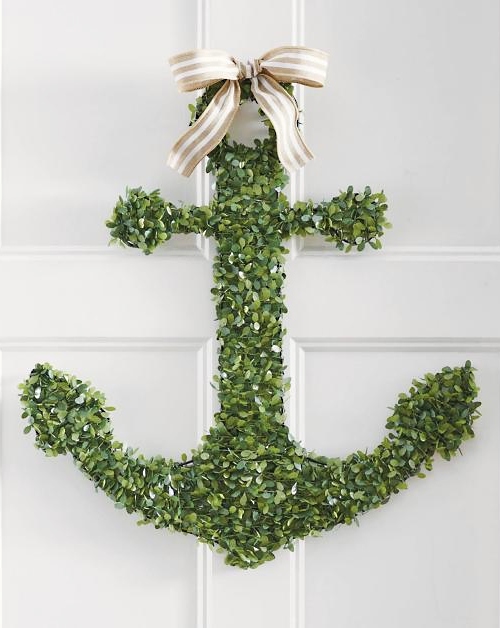Evergreen Anchor Wreath