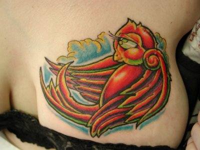 small bird tattoo. ird tattoo art.