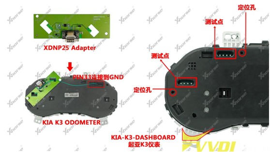 XDNP25 Kia K3 Instument Adapter 2