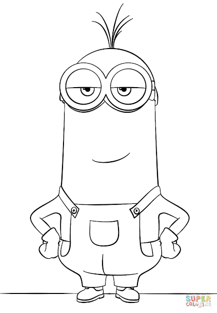 Click The Minion Kevin Coloring Pages To View Printable Version Or Color It  Online Patible With Ipad And Android Tablets