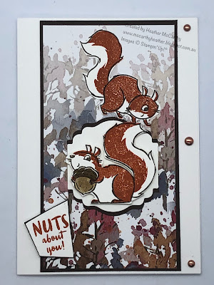Nuts about Squirrels, Stampin' Up!, Beauty of the Earth DSP
