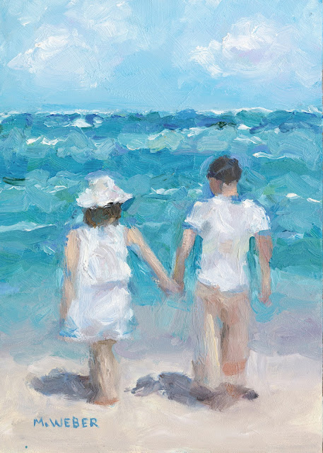 hand-in-hand-couple-beach-painting-merrill-weber