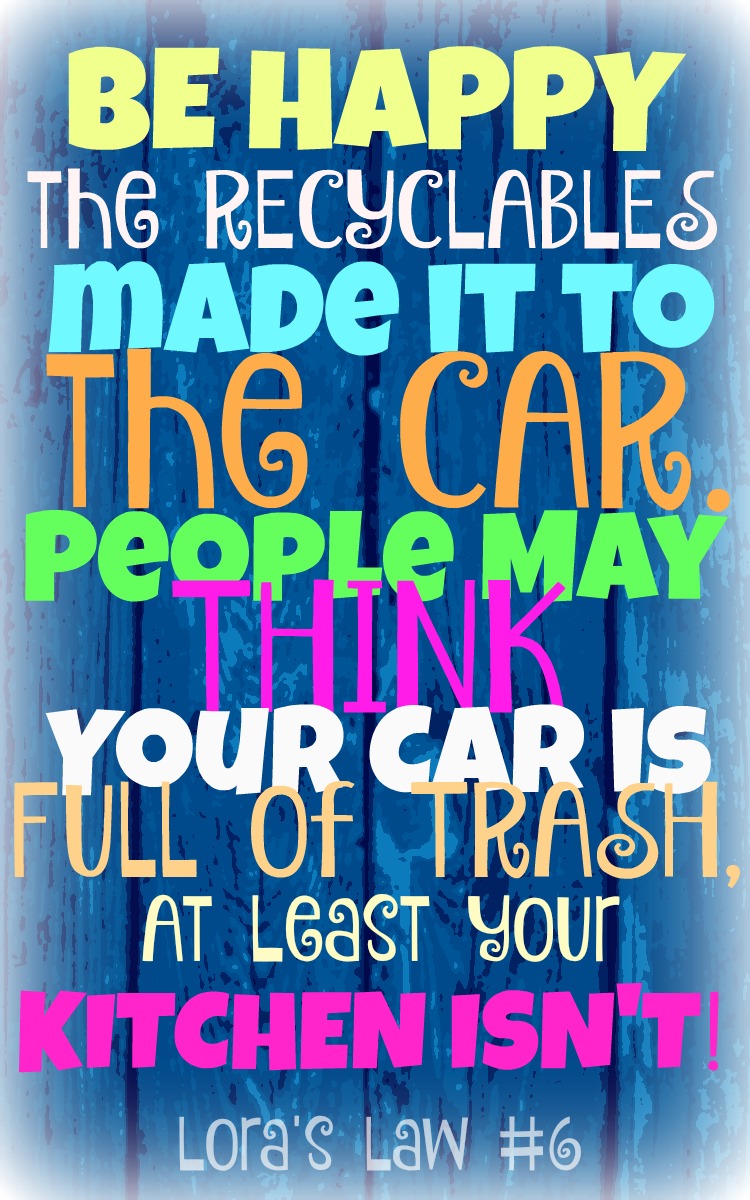 Quote about Recycling Car full of trash