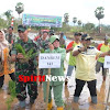 Danrem 141/Tp Bersama Bupati Bone Tanam Perdana Cetak Sawah Baru TA 2019