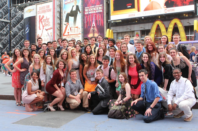 2013 NHSMTA Nominees in Times Square; Henry McGee