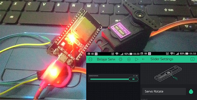 Tutorial IoT - Belajar Cara Mengendalikan Motor Servo Melalui Aplikasi Blynk