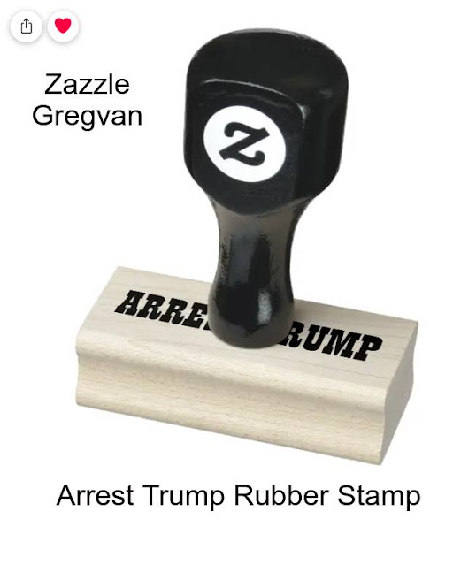 My Latest Sale: An Arrest Trump Rubber Stamp - Zazzle Gregvan