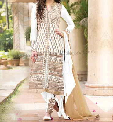 white latest salwar kameez fashion for women