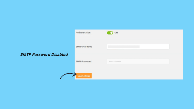 SMTP Password Disabled