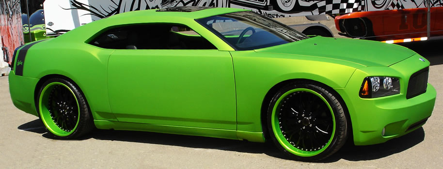 Great work on this chop top 2 door charger completed by West Coast Customs