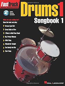 Fasttrack - drums 1 - songbook 1 batterie +cd