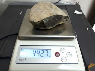 Bahan Batu Bacan Coklat RBC005 Berat 442gr Natural Rough Bacan