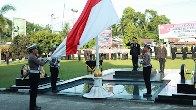 Polres Kampar Gelar Upacara Peringatan Hari Pahlawan 