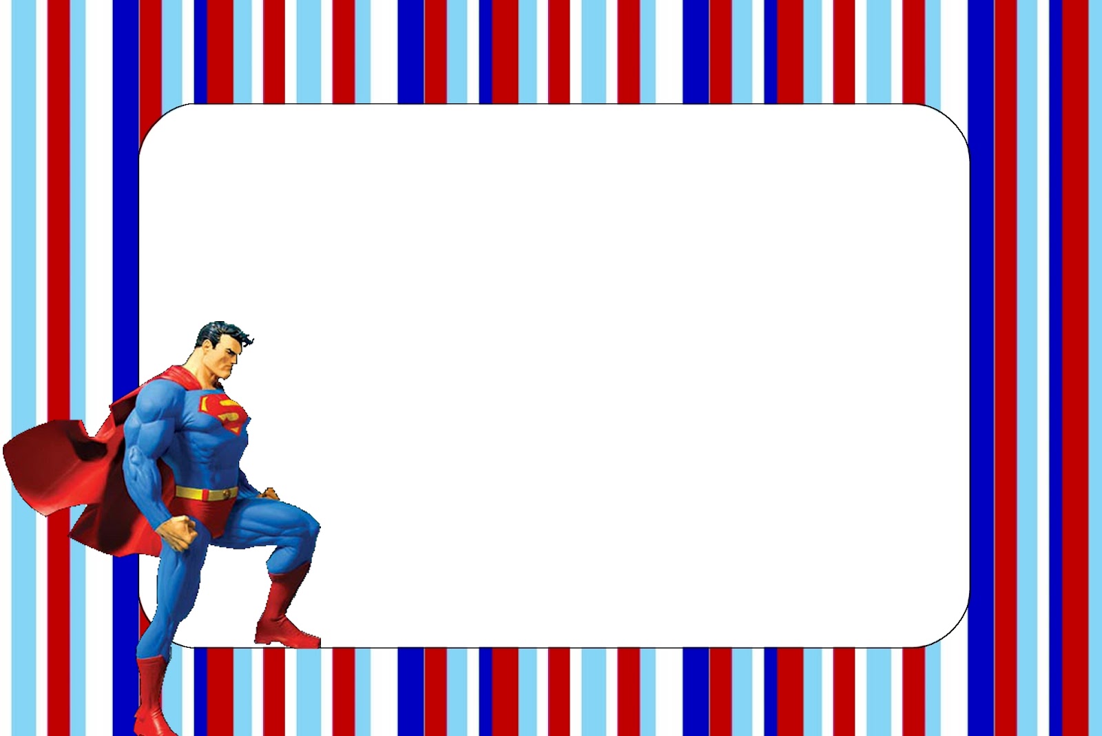 Superman Birthday Party Invitations Printable | Home Party ...