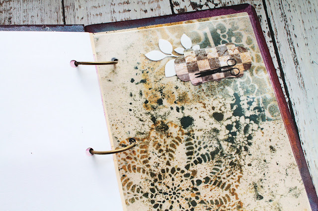 @marinasyskova #scrapbooking #scrap #sketchbook #primamarketing #mixedmedia #tutorial