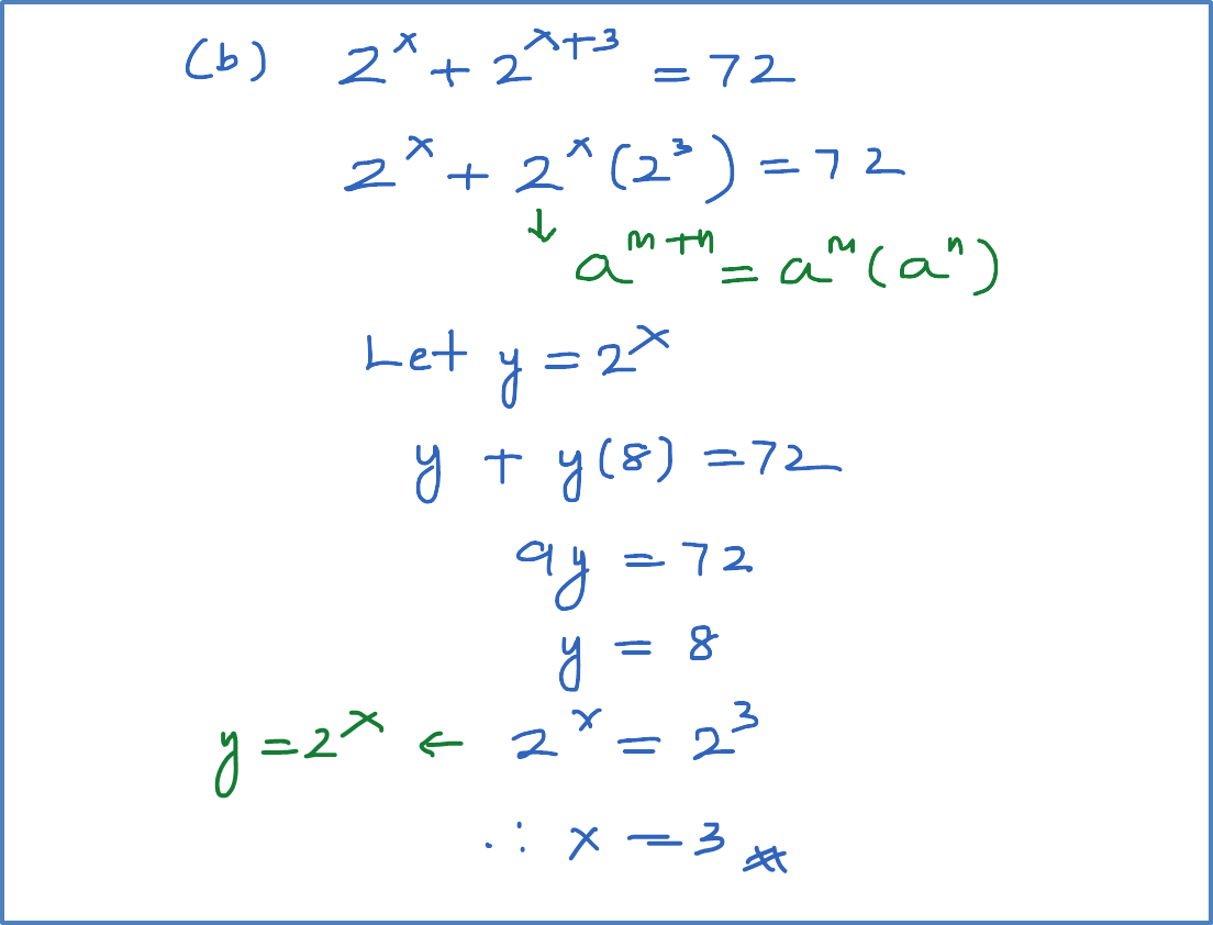 5.3 Persamaan yang Melibatkan Indeks (Contoh Soalan 