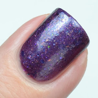 purple flakie nail polish