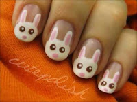 Easter Bunny Nail Design