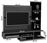 Muebles de madera para la TV con planos