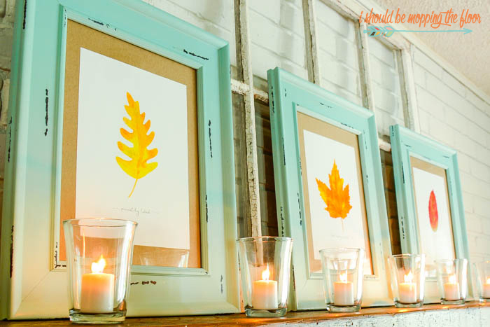 Fall Mantel Decor