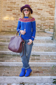 UGG Mini Bailey button, fair isle jumper, Ecua-Andino hat, Fashion and Cookies, fashion blogger