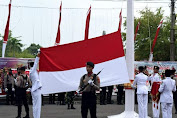 Upacara Peringatan Hari Ulang Tahun ke-77 Republik Indonesia Tingkat Kabupaten Indramayu Berlangsung Khidmat.