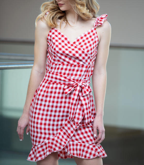 gingham picnic dress