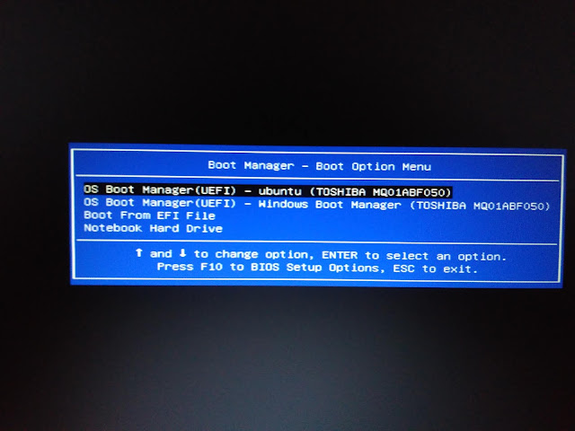 Boot Manager BIOS Laptop HP
