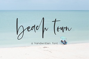 Beach Town Script by Beck McCormick | Autumn Lane Paperie