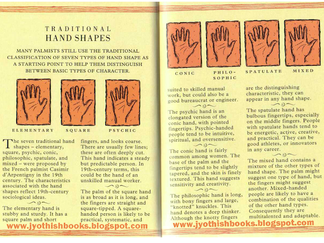 types of hands in palmistry