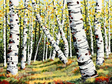 Aspen Tree Painting