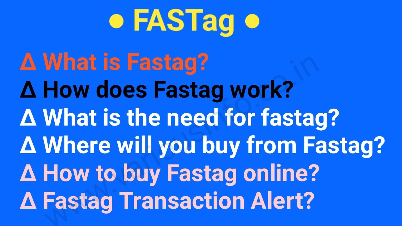 What is Fastag And How does Fastag work And How to buy Fastag online?