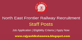 North East Frontier Railway (NEFR) Senior Inspector Posts