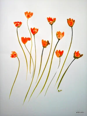 Orange-flowers-art-by-miabo-enyadike