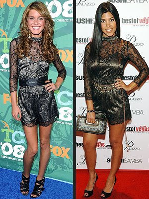 SHENAE VS. KOURTNEY The 90210 actress turned up at the 2008 Teen Choice 