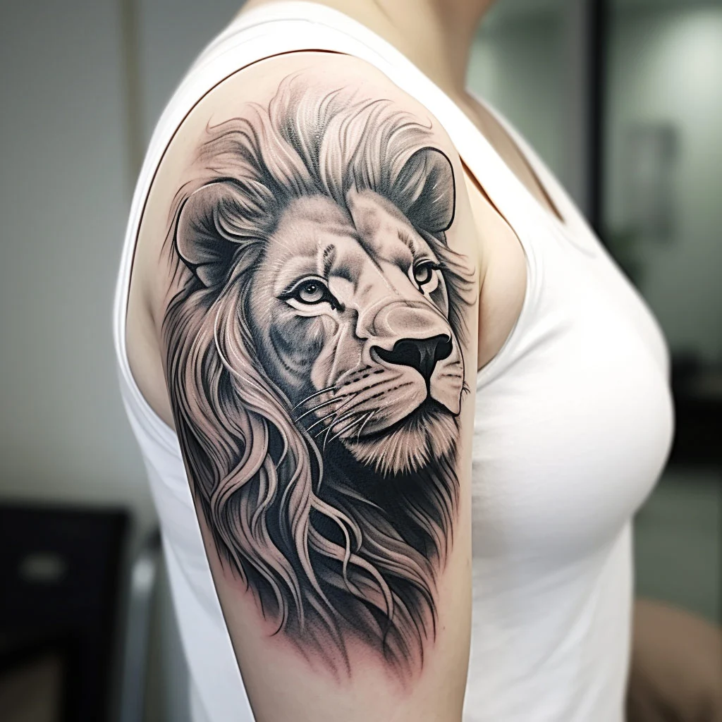 Tatuaje de león