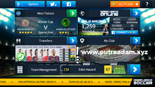 Sepak bola yaitu salah satu olahraga yang paling terkenal di seluruh dunia yang dimainkan  Update, Download Dream League Soccer 2019 Mod Apk + OBB v6.12 (Unlimited Money)