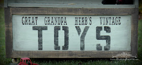 Old Toy Box Painted with Fusion Brook, Bliss-Ranch.com