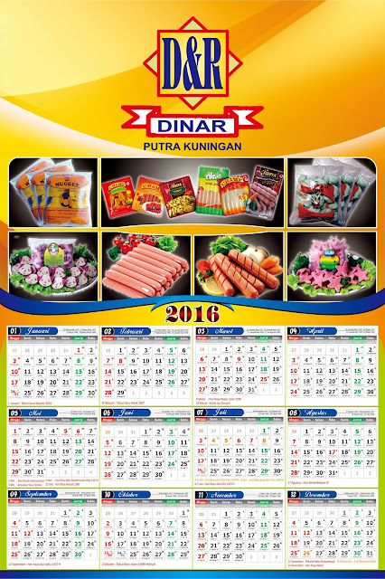 Kalender Tahunan 2016 Murah