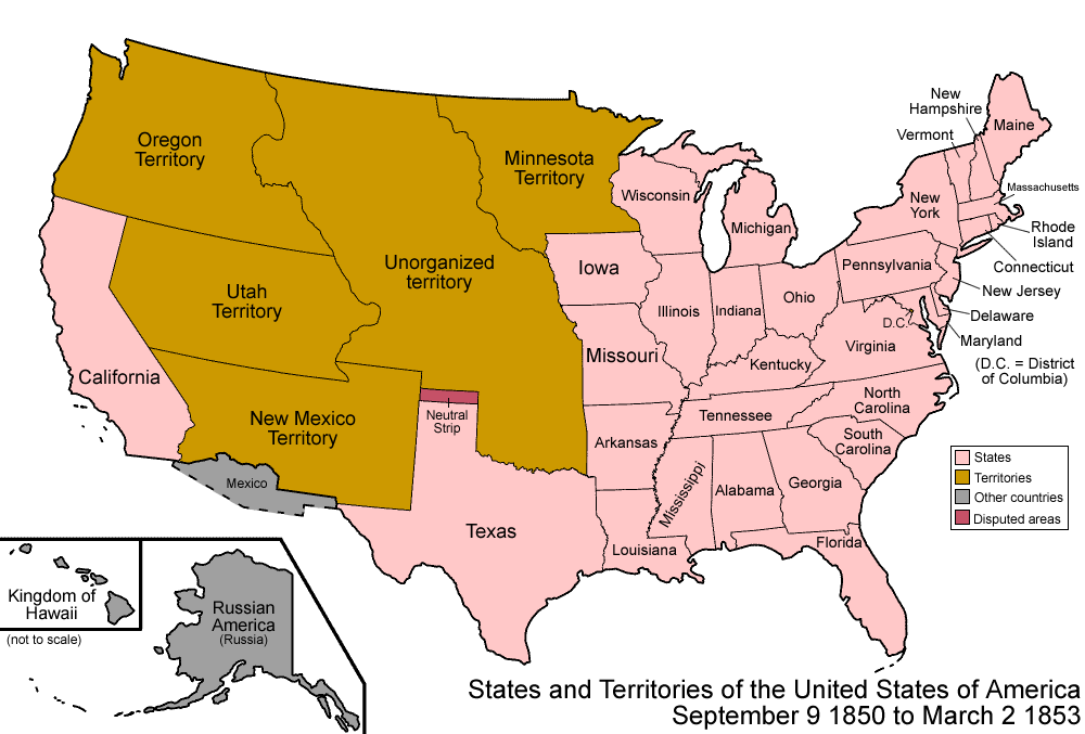 map of kansas nebraska act. 1854 Kansas-Nebraska Act,