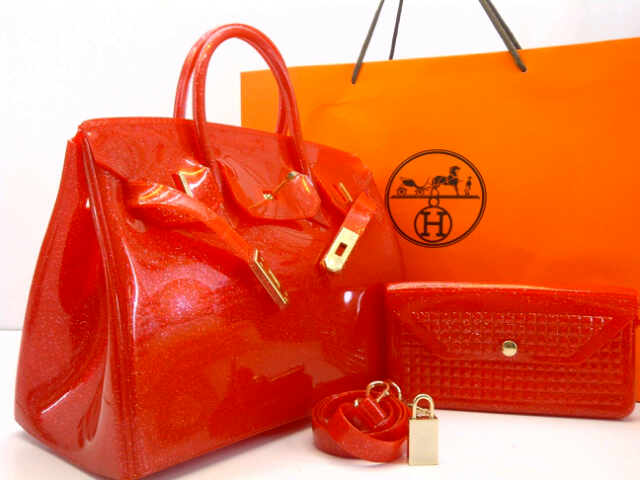 Hermes Birkin Candy Glitter Semi Original Red Uk 30x16x23 Cm Rp 350