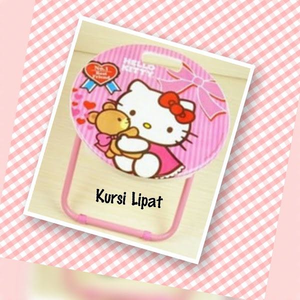 KURSI lipat hello kitty pink murah grosir ecer