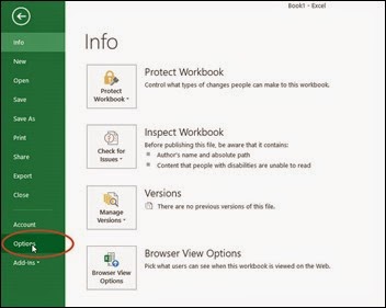 Excel 2013-Change Default Unit to Centimate-2