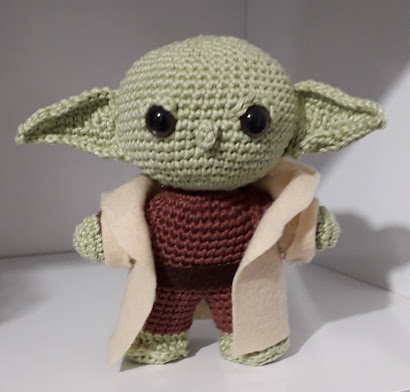 Amigurumi Mestre Yoda Star Wars Crochê