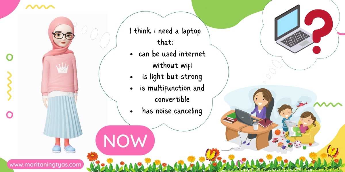 laptop untuk kebutuhan mamah muda sekaligus freelancer