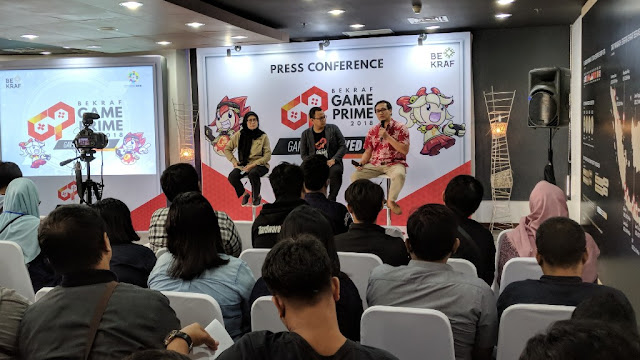 konferensi pers bekraf game prime 2018