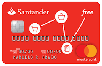 Cartão de crédito Santander Free sem anuidade